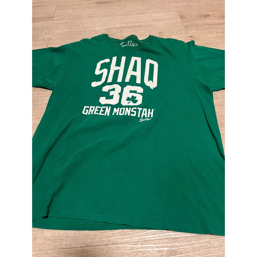 Shaquille O'Neal Shaq‎ 36 Green Monstah T-Shirt Mens XL Green Boston Celtics NBA
